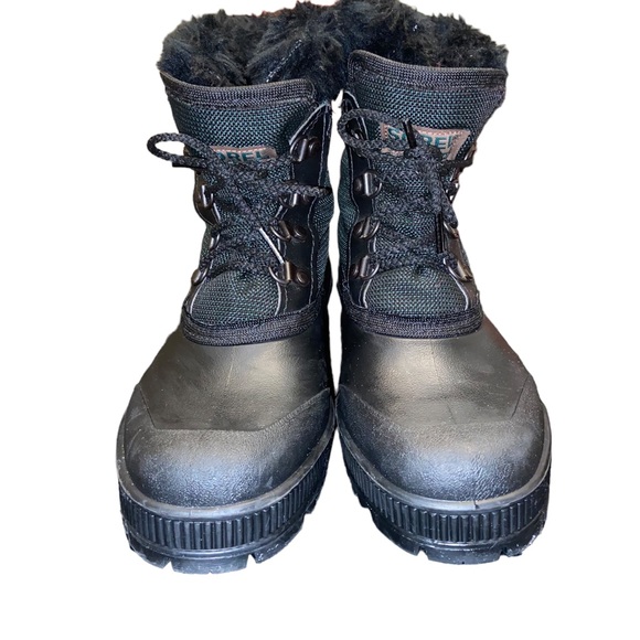 Vintage Sorel Kaufman Winter Boots Women's size 7 Waterproof Canada Green/Black - Picture 2 of 11